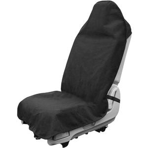 DXNQ Waterproof Car Towel Seat Cover, Sweating Non-Slip Premium Towel Carseat Cover Protector, Universal Soft Machine Washable Car Truck SUV Front Seat Cover for Gym Workout Beach Hiking (Black)