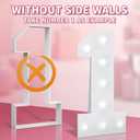 Marquee Numbers Large 70th-Birthday Decorations: 3ft Light up Number Balloon for Party Big 70 Year Old Women Men Birthday Decoration Anniversary Foam Board Wall Number 70