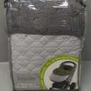 Tadpoles Quilted Stroller & Car Seat Cover - Light Grey | 27" x 20" x 2" | Made of 100% Super Soft Microfiber Polyester | Warm, Gentle & Durable | Ideal for Use as a Stroller Cover & Car Seat Cover