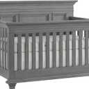 Oxford Baby Weston 4-in-1 Convertible Baby Crib, Dusk Gray, GreenGuard Gold Certified
