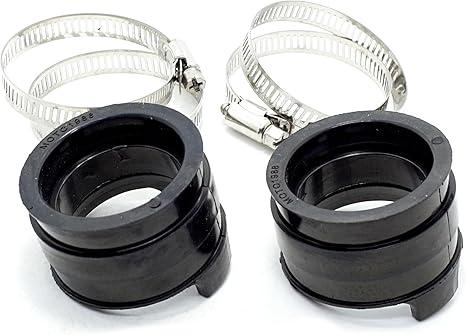 Black Carburetor Insulator Intake Boot For Honda Shadow ACE Aero Spirit Sabre VT1100, 16211-MAH-000, 3 Pack