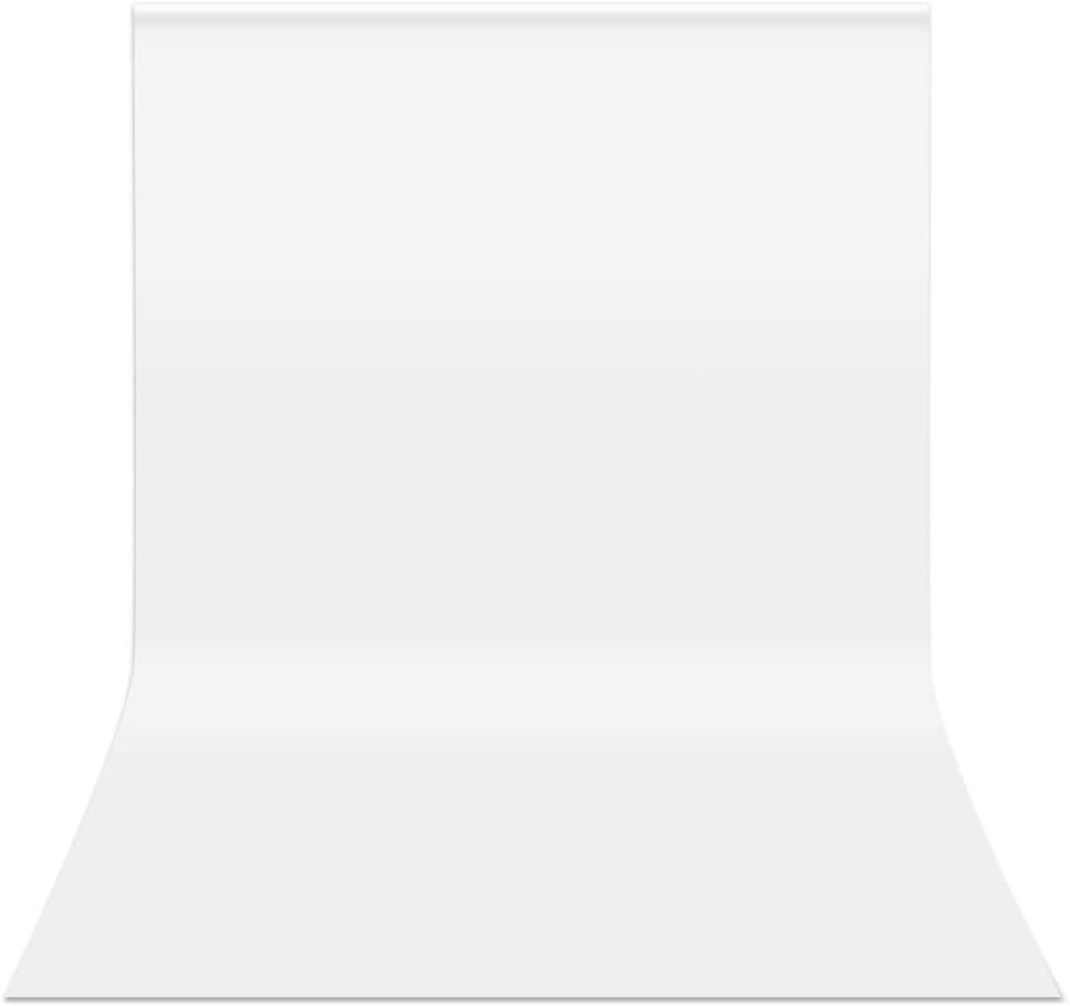 HEMMOTOP White Backdrop 10x12 ft Screen for Photography, Seamless Background for Photo Video Studio (Backdrop Only)