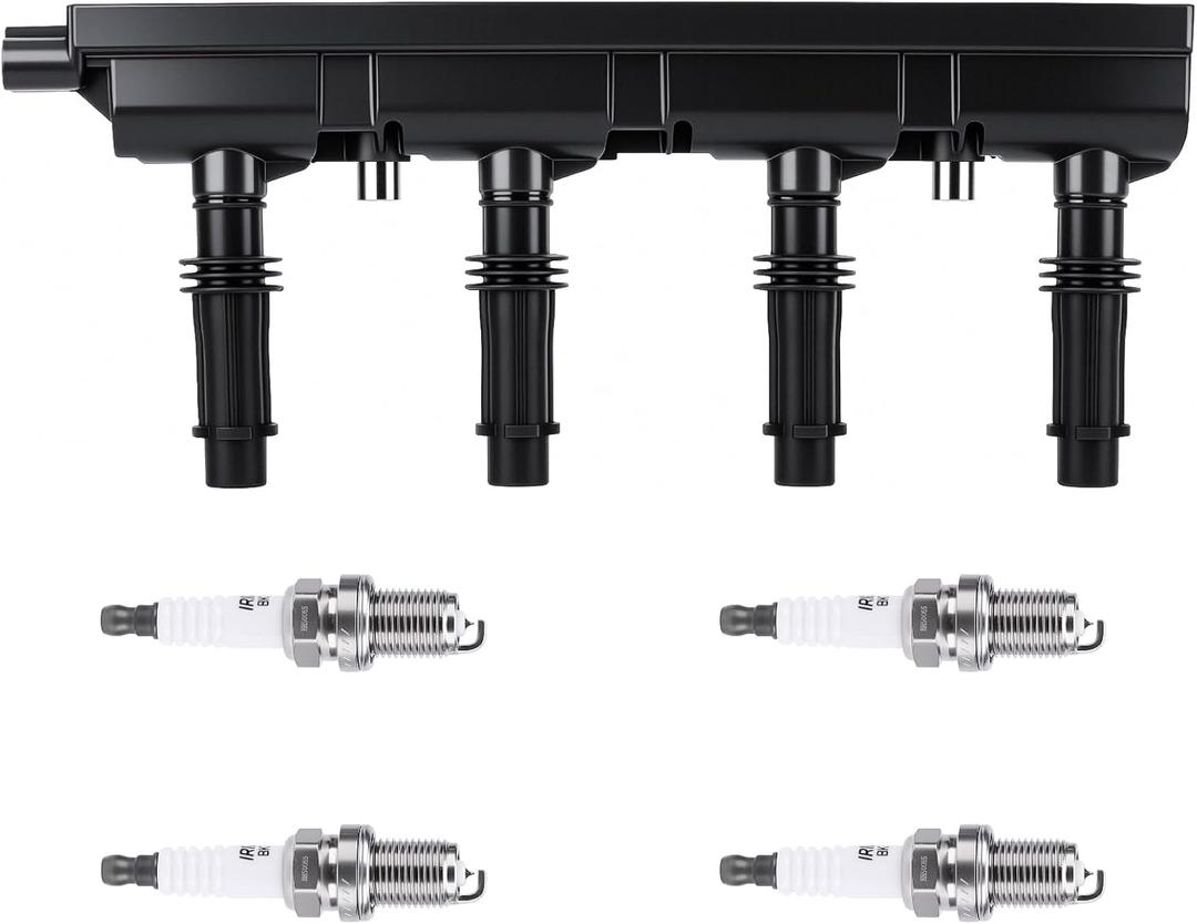 Autoexact Ignition Coil Pack and Iridium Spark Plugs Kit Fit for Chevy 20112015 Cruze 20152021 Trax 20122020 Sonic Cruze Limited Buick 20132021 Encore 1.4L, #UF669 2667 1 Set