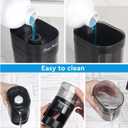 Kitchen Dish Soap Dispenser with Sponge Holder, 3-in-1 Countertop Dishwashing Soap Pump Dispenser Set for Kitchen Sink, Useful Kitchen Gadgets - Black