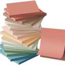 (16 Pack) Sticky Notes 3x3, Vintage Colors, Sticky Pads, Recyclable, Easy to Stick for Home, Office, Notebook, Set of 2