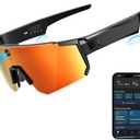 AI Smart Glasses with Camera 4K, Video Recording Glasses with Camera, Polarized Sports Sunglasses with EIS Stabilization, Dual Mic Noise Canceling, IP66, ChatGPT Enabled