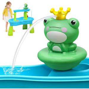 weirtoya Water Table Pump for Toddlers, Battery Powered Pump for Water Table Cordless Work Splash Toys Kids Toddler Summer Outddor Toys (WTP-001)