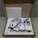 KIRKAS 10X Magnifying Glass with Light, 2,200 Lumens LED Magnifying Lamp with Clamp, Stepless Dimmable Real Glass Lens Magnifier, Adjustable Arm Workbench Light for Close Work Hobby Repair - White