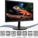 SKitphrati 15.4-inch Monitor 1200x800 Resolution PC Monitor with HDMI, VGA, 60Hz Refresh Rate, VESA Wall Mount Support, Ideal for Office and Home Use, Black