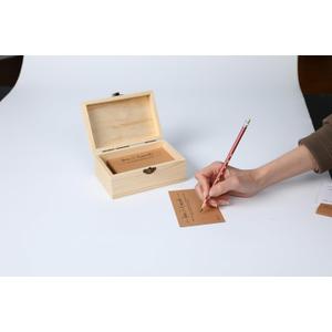 Card holder - 50-card holder, business card holder, double-sided design. (Advice and Wishes Wildflower)