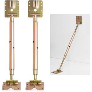 Frienda 2 Pack Adjustable Wall Brace 14"-25" Length Wall Bracing Concrete Turnbuckle Form Aligner Concrete Form Support, Heavy Duty Galvanized Iron, Ends Swivel 180 Degrees