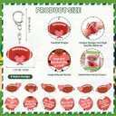 2 x 24 Sets Sport Valentines Gifts Bulk Basketball Soccer Baseball Volleyball Football Valentines Exchange Cards and Keychains (Football)