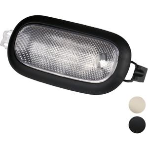 TQPONLY Car Roof Light Interior Dome Lamp Assembly | Compatible with Dodge Ram Jeep Accessories Parts | Replaces 5JG58TX7AD Inside Overhead Console Reading Light with Manual Control (Black)