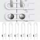 Baby Proofing Cabinets,Cabinet Locks for Babies,U-Shaped Child Locks for Cabinets, Child Proof Cabinet Latches,Child Safety Cabinet Locks with Adjustable by SPISPI (Pack of 6)