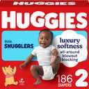 Huggies Little Snugglers Diapers Size 2, 186 Count (3 Packs of 62)