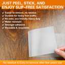 Non-Abrasive Grip Tape Roll, 3In x 30ft, Customizable Sliding Duty Tape, Portable Multi-Purpose Grip Tape, Tear, Peel & Slip, for Gadgets and Gear From Slipping, Sliding Or Shifting More (Clear)
