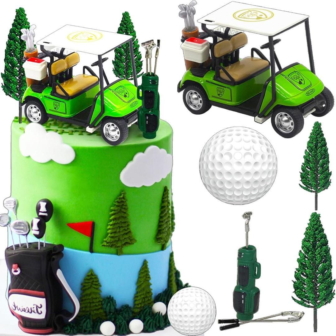 Luxury Golf Cake Decoration Heading for the Green Cake Topper Golf Themed Cake Decorations Golf Party Supplies Golf Party Favors Golf Birthday Decoration