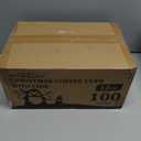 Charmount 100Pcs 12 Oz Christmas Disposable Paper Coffee Cups with Lids, To Go Coffee Cups for Hot Chocolate, Cocoa, Hot Tea, Drinks and Christmas Party and Coffee Bars Decoration Supplies