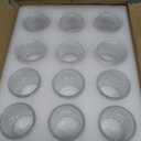 Maxdot Votive Candle Holders Set of 48- Round Glass Candle Holder Bulk for Wedding Home Decoration, Tea Lights Holders for Wedding Shower, Party Gift(Clear)