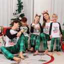 Rnxrbb 2025 Family Christmas Pajamas Matching Sets Holiday Xmas Christmas Pjs Jammies for Women Men Couples Adult Kids (XL)