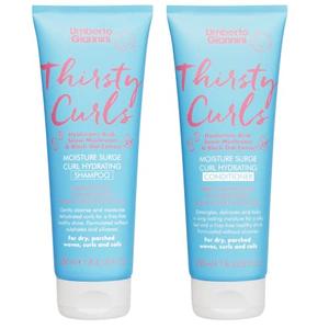 Umberto Giannini Thirsty Curls Curl Hydrating Shampoo & Conditioner Set - for Dry & Dehydrated Curls 2 x 8.4 fl Oz