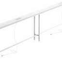 SUPERJARE 102.3 Inch Sofa Table with 2 Power Outlets and USB-C Ports, 5.9 Inch Narrow Console Table with Storage, Extra-Long, for Entryway Hallway Couch Behind Sofa, Small Spaces, White