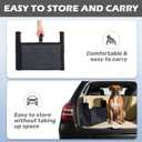 Dog Steps for Car, Truck and SUV - Foldable Pet Stairs for Large Dogs with Non-Slip Rug Surface, Lightweight Dog Ramp Holds Up to 250lbs, 5 Steps (Black Metal Fram, 5 Steps)