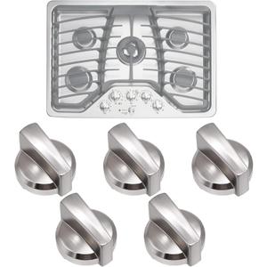 5PCS WB03X25796 Gas Cooktop Knob Fits for ge Profile Stove Knobs, Fit Model PGP953SET1SS PGP986SET1SS PGP959SET1SS PGP976SET2SS - Replaces AP5986232 PS11721433 4362262 WB03T10326