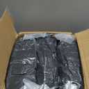 Trlyc Spandex Folding Chair Covers 100 Pcs Universal Fitted Stretchy Dining Chair Slipcovers for Wedding Party Banquet Flat-Front Chair Cover (Black)