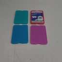 Cool Coolers by Fit & Fresh 4 Pack XL Slim Ice Packs, Quick Freeze Space Saving Reusable Ice Packs for Lunch Boxes or Coolers, Multi