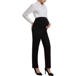 Bhome Maternity Jeans Stretch High Waisted Pants for Work, Career, Office, and Dress (X-Large)