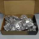 Chibery 30 Pack 1-1/4" 4D Overlay Soft Close Concealed Hinges for Face Frame Door, Control Closing Speed, Smooth Slow Self Closing Hinges, Satin Nickel, 105 Open Angle Stainless Steel Cabinet Hinge