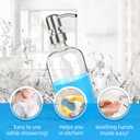 ARKTEK Glass Soap Dispenser - Clear Dish Soap Dispenser for Kitchen, Refillable Liquid Hand SoapDispenser with Rust Proof Stainless Steel Pump for Bathroom, Countertop (17 Ounce/ 500 ML)