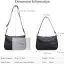 Genuine Leather Crossbody Bag Womens Lightweight Shoulder Purse ladies Small Hobo Handbag