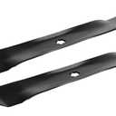 Mower Mulching Blade 42 inch Deck for GX22151 for John Deere GY20850 AM137333 AM137328 AM141033, X300 Z225 LA120 LA125 LA135 X105 X110 X120, 2 Pack (Black)