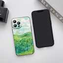 Compatible with iPhone 14 Pro Max Case, Van Gogh Green Wheat Fields Impressionism Landscape Phone Case for Women Men