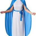Morph Costumes Virgin Mary Costume For Women Blue Biblical Christmas Nativity Outfit For Adults Holiday Celebrations Large