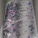 Waterproof Toilet Decals - Botanical Floral Design with Purple Roses and Butterflies, Self-Adhesive Removable Vinyl Stickers for Bathroom Decor, Rental Home Upgrade (3.5x3.5 Inch)