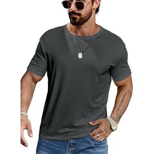 Men's T-Shirt for Men, Cotton Crew Neck T-Shirt, Casual Summer Tee Tops XL
