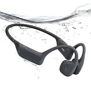 Hostena Full-Coverage Liquid Silicone Swimming Headphones, IP68 Waterproof Underwater Headphones, Bluetooth 6.0&MP3 with 32GB Memory Card, Soft/Skin-Comfortable Open Ear Bone Conduction Swim Earbuds