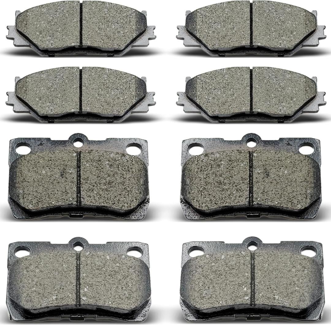 Front Rear Ceramic Brake Pads 8 Pieces Set fit for 2006-2013 LEXUS IS250