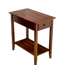 Fairway Avenue Home 2-Tier Solid Acacia Recliner Table with Drawer - Mahogany