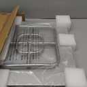 onlyfire Stainless Steel Square Fire Pit Flat Pan with Burner Ring Assembly, 18-Inch (Silver)