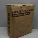 Heated Blanket Electric Blanket Full Size 72''x84'' with 9 Heating Levels, 1-10 Hour Auto Shut Off, Machine Washable, Flannel & Sherpa Soft Warming Blanket for Couch, Bed, Office - White