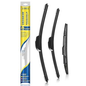 3 Pack Windshield Wiper Blades Compatible With Honda CRV CR-V 2012 2013 2014 2015 2016 Original Factory Quality Front Rear Wipers Blade Set for My Car - 26" 16" 13"