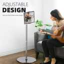 OATSBASF Heavy-Duty Tablet Floor Stand - 66.1" Height-Adjustable, Overhead Bed Phone/Tablet Holder, Fits 4.7-12.9" iPad Pro/Air/Mini, Kindle & Cell Phones