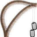 Spooktacular Creations Halloween Ammo Costume Accessories Included Army Bullet Belt with Fake Bullet and Dog Tag Necklace, Bandolier and Stainless Steel Military Tag Toy Set for Soldier Cosplay