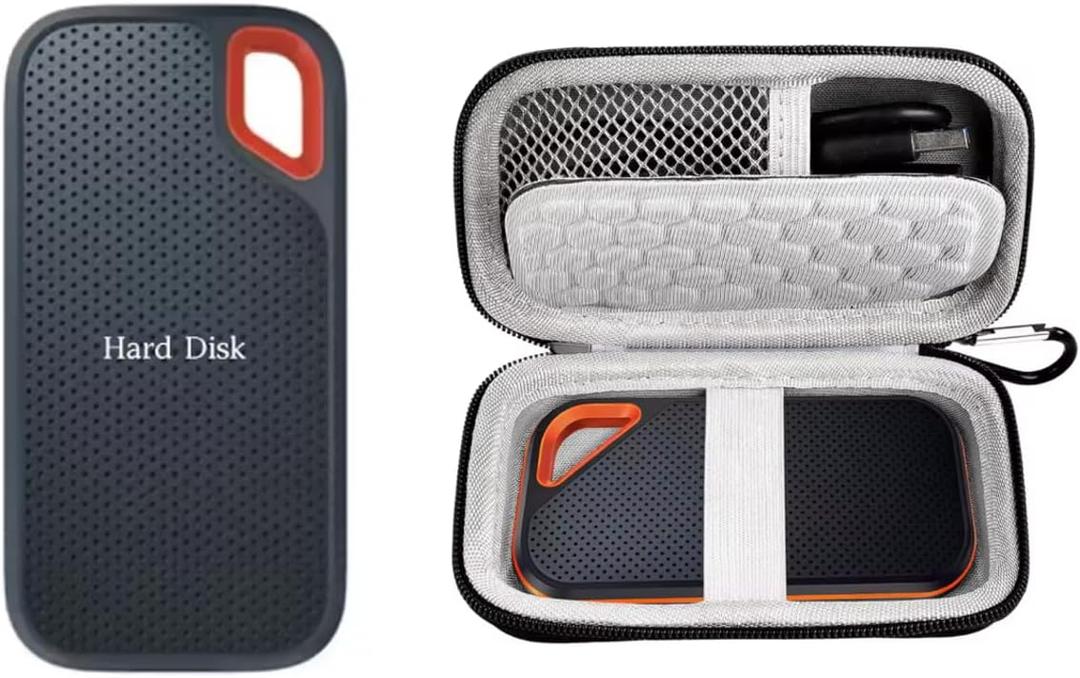 Portable External SSD Hard Drive, 6TB Storage, USB 3.1 with Travel Case
