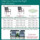 FLYMEI Patio Cushion Covers 24x24x4 Waterproof Outdoor Cushion Cover Replacement 2Packs Outdoor Seat Cushion Slipcover for Rattan Chair Sofa, Dark Grey
