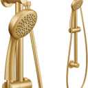 Moen Eco Performance Single Function Handheld Showerhead, 24 Inch Slide Bar, Brushed Gold Finish, 3868EPBG